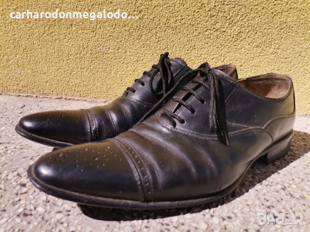 Официални Мъжки Обувки Made in Italy Естествена кожа като нови, снимка 4 - Ежедневни обувки - 38822204