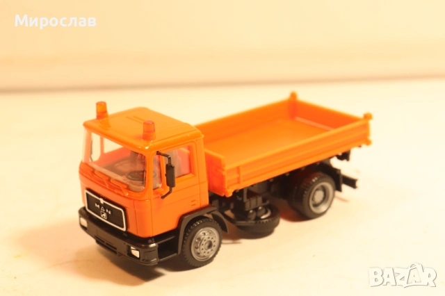HERPA H0 1/87 MAN КАМИОН КОЛИЧКА МОДЕЛ, снимка 6 - Колекции - 54113780