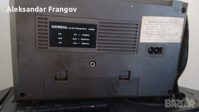 SIEMENS CLUB 611, снимка 5 - Радиокасетофони, транзистори - 54138207