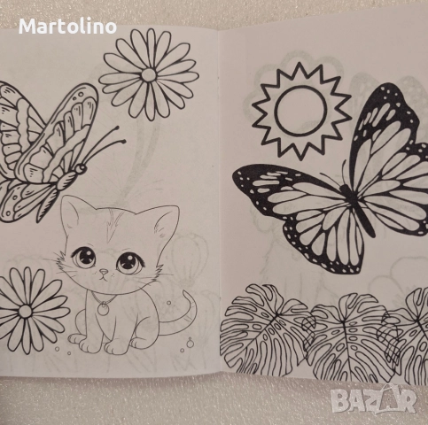 Персонализирана книжка за оцветяване с Пеперудки, снимка 2 - Детски книжки - 52869465