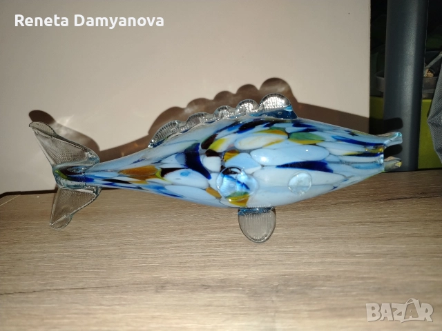 стъклена риба Мурано 