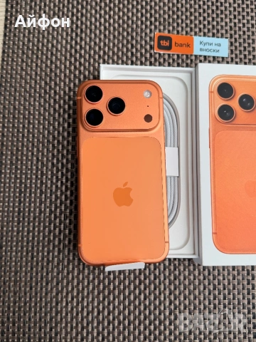 НОВ! 1Tb *ЛИЗИНГ* iPhone 17 Pro Cosmic Orange / ГАРАНЦИЯ Айфон, снимка 4 - Apple iPhone - 53455526