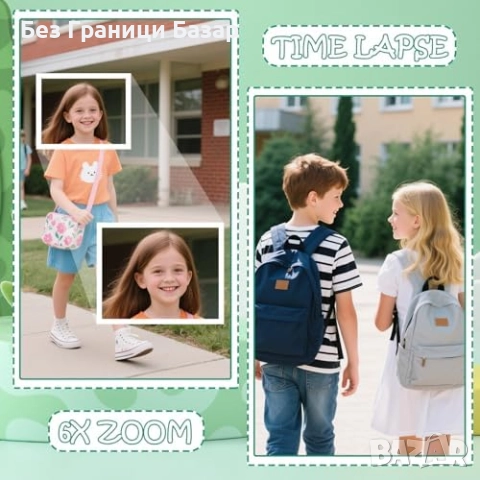 Нов фотопринтер Детска камера с моментен печат 1080P + 32GB карта и хартия, снимка 4 - Други - 52002923