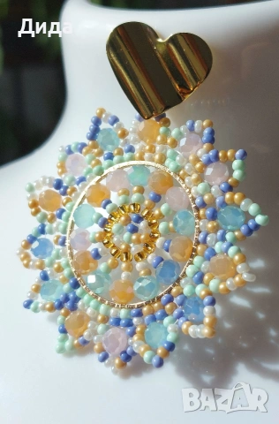 Нови бохо обеци в три цветови модела, снимка 7 - Обеци - 53958977