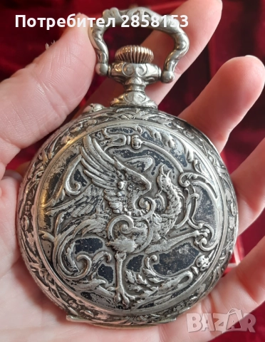Голям старинен Швейцарски джобен часовник, снимка 8 - Антикварни и старинни предмети - 52400478