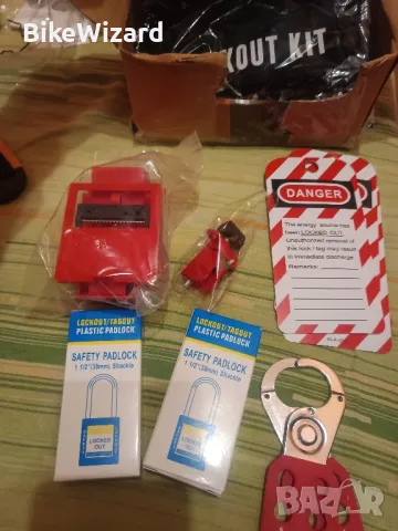 POFET Lockout Tagout Kit за заключване НОВО, снимка 9 - Други инструменти - 48409776