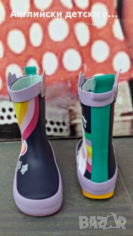 Английски детски гумени ботуши, снимка 7 - Бебешки боти и ботуши - 54277726