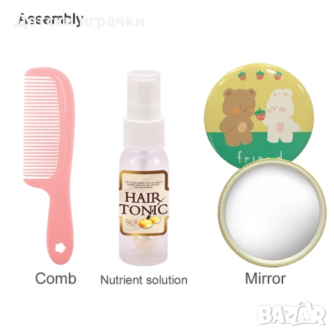 Детски комплект Перуки за деца, прически, фризьор, с аксесоари , снимка 6 - Други - 52093533