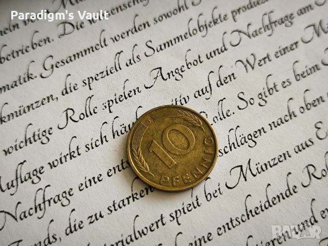Монета - Германия - 10 пфенига | 1981г.; серия D, снимка 1 - Нумизматика и бонистика - 45686110