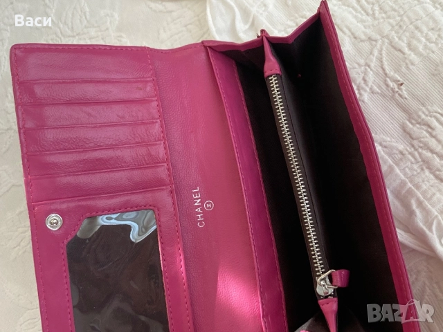 CHANEL портмоне естествена кожа., снимка 4 - Портфейли, портмонета - 51633530
