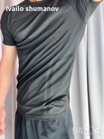 Compression shirt black/grey design, снимка 6 - Спортни дрехи, екипи - 54137375