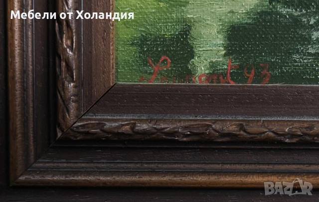 маслена картина с дърворезбована рамка, снимка 8 - Картини - 54203670