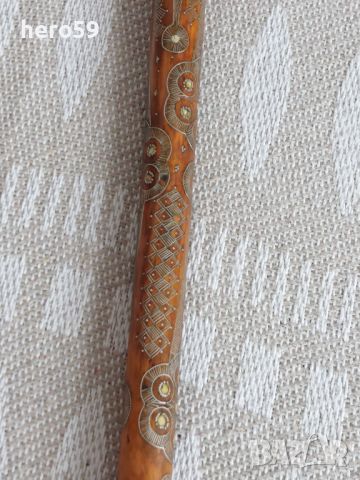 Стар Руски(кавказки)бастун със сребърни набивки, снимка 5 - Антикварни и старинни предмети - 45809505