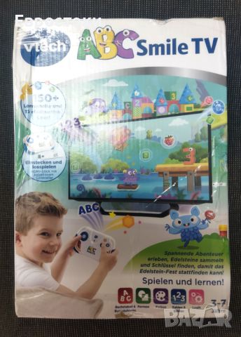 Детска безжична конзола VTech ABC Smile TV, детски образователен компютър, снимка 9 - Образователни игри - 45553490