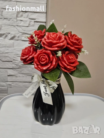 Букет от глицеринов сапун , снимка 2 - Декорация за дома - 53726129