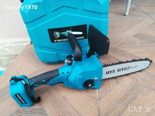 резачка за дърва-голяма 8 инча с 2бр бат и зарядно 0304251514, снимка 6 - Градинска техника - 49751278
