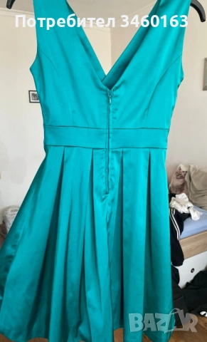 Рокля сатен, снимка 2 - Рокли - 52105998