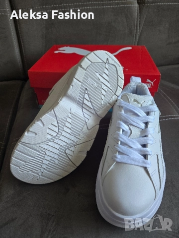 Puma дамски бели кожени маратонки кецове , снимка 2 - Маратонки - 52049982