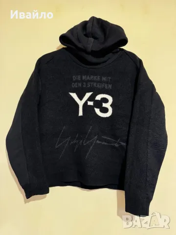 Y-3 KNITTED STACKED HOODIE., снимка 1 - Суичъри - 48178093