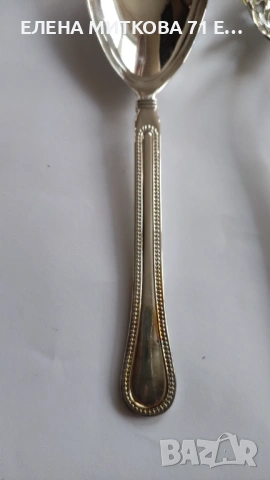 Големи и масивни посребрени прибори за сервиране , снимка 8 - Прибори за хранене, готвене и сервиране - 53420393