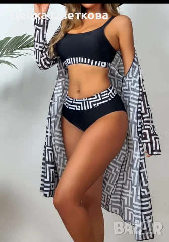 Бански 3 части, снимка 2 - Бански костюми - 50936211