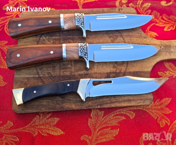Ръчно ковани ножове стомана 4х13 и 440ц качество на 100% , снимка 5 - Ножове - 52107049
