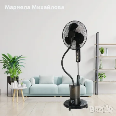 Вентилатор Voltz, 16", 85W, функция мъгла, 3.5л. резервоар вода, таймер, дист. упр., снимка 3 - Вентилатори - 49916611