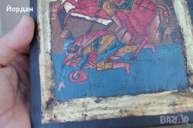 Стара икона св.Димитър , снимка 16 - Антикварни и старинни предмети - 51392917