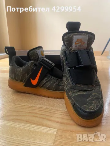 Nike Airforce Carhartt WIP, снимка 4 - Маратонки - 47975728