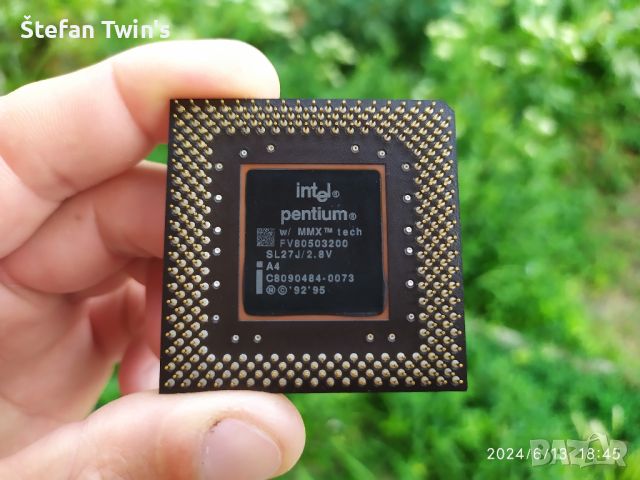 ✅ Intel® Pentium® w/MMX™ 200MHz/66MHz/CPU/Socket 7 (PGA321), снимка 4 - Процесори - 46280479