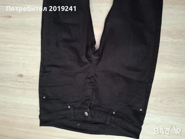 Черни изчистени дънки, снимка 2 - Дънки - 51582838