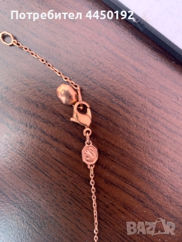 Колие Swarowski Rose gold, снимка 3 - Колиета, медальони, синджири - 52233756