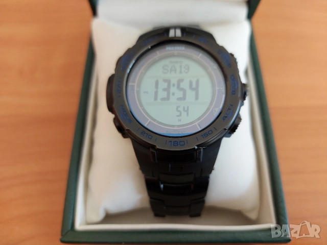 Casio Protrek PRW-3100YT Solar Multiband 6 Triple Sensor Titanium Watch, снимка 2 - Мъжки - 54076724
