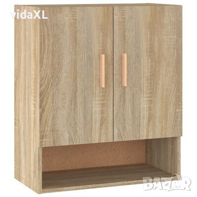 vidaXL Стенен шкаф, дъб сонома, 60x31x70 см, инженерно дърво（SKU:812873, снимка 1 - Шкафове - 46333539