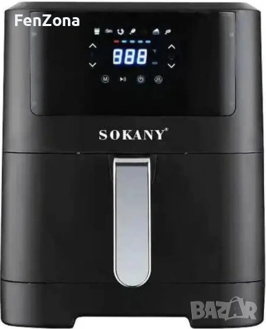Фритюрник с горещ въздух Sokany SK-ZG-8043, 8л., 2000W,гаранция 12м, намален от 69€, снимка 11 - Фритюрници - 53961790