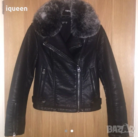 Оригинално кожено яке с пух, снимка 4 - Якета - 53157203