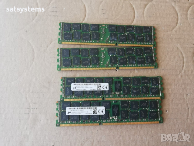 РАМ Памет MT36KSF2G72PZ-1G6E1FF, Micron Kit 4x16GB PC3-12800R (DDR3-1600) Registered ECC, снимка 4 - RAM памет - 45010088