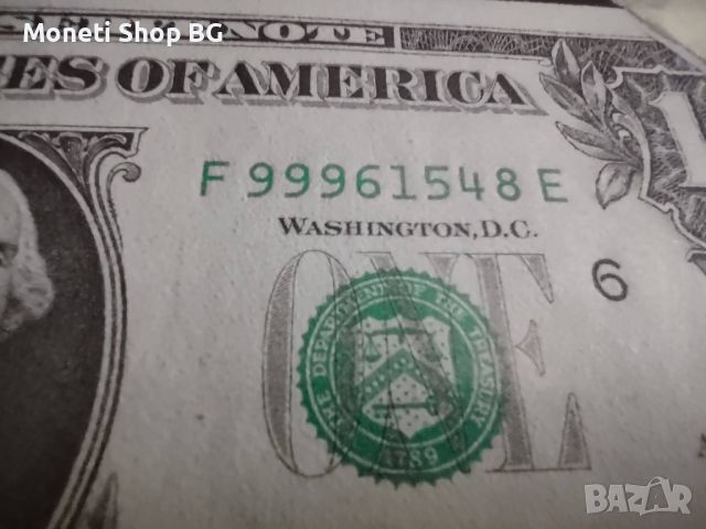 Уникално пано от 4бр. банкноти 1 долара , снимка 7 - Нумизматика и бонистика - 46475243