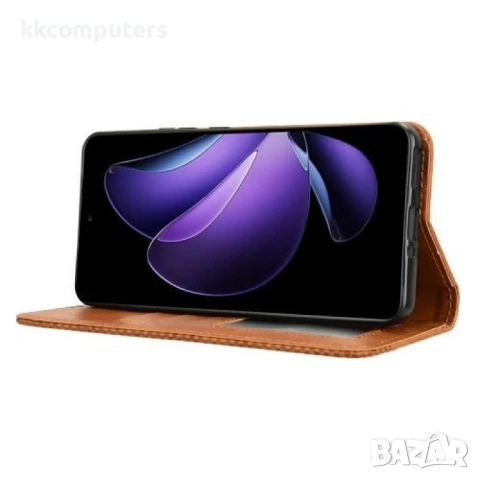 Oppo Reno13 5G Retro Texture Wallet Калъф и Протектор, снимка 7 - Калъфи, кейсове - 51349386