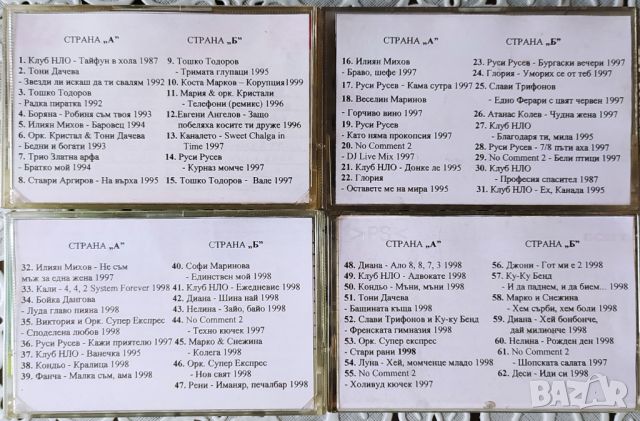 Ретро Поп Фолк Колекция 20 бр. аудио касети 1987-2020 г., снимка 4 - Аудио касети - 46245032