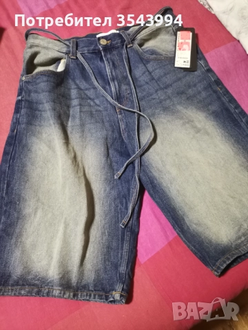 къс дънков панталон