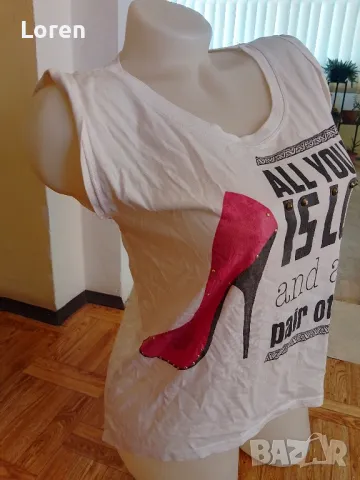 Подарявам!Тениска с обувка и капсички, снимка 3 - Тениски - 49685855