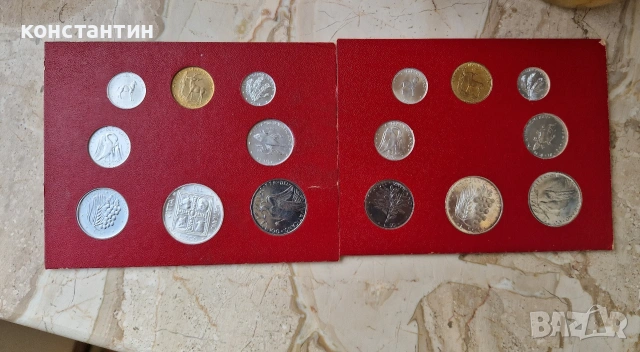 2 броя сет монети Ватикана+сребро, снимка 2 - Нумизматика и бонистика - 53615865