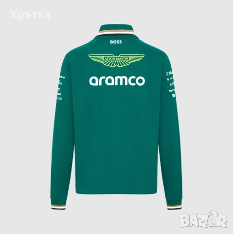 Aston Martin x Hugo Boss F1 Team - Оригинална мъжка блуза р-р 2XL, снимка 2 - Блузи - 52669214