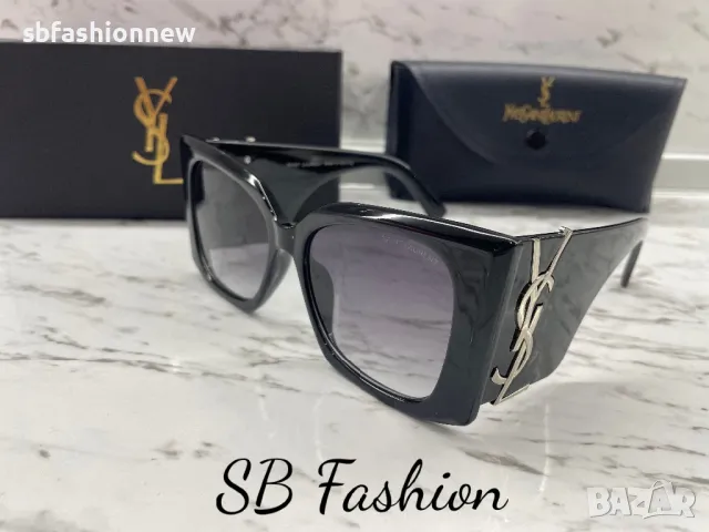 Ysl очила с лого в кутия на марката, снимка 7 - Слънчеви и диоптрични очила - 48636405