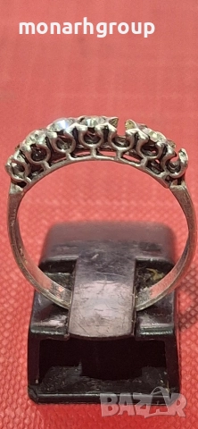 Сребърен пръстен / липсват камъчета/, снимка 4 - Пръстени - 52655689