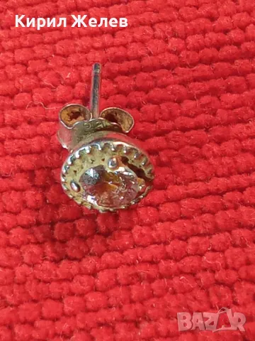 КРАСИВА СКЪПОЦЕННА СРЕБЪРНА ОБЕЦА СРЕБРО 925 с ЮВЕЛИРНО ФАСЕТИРАН ЦИРКОН 27526, снимка 10 - Обеци - 49551499