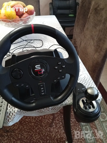 Волан с педали и скоростен лост , снимка 2 - Аксесоари - 53795410