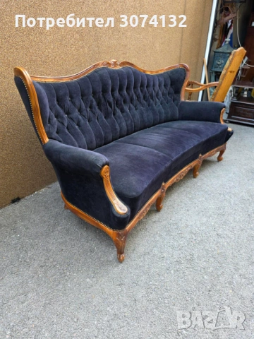 Диван в стил Луи 15, снимка 2 - Дивани и мека мебел - 54229698