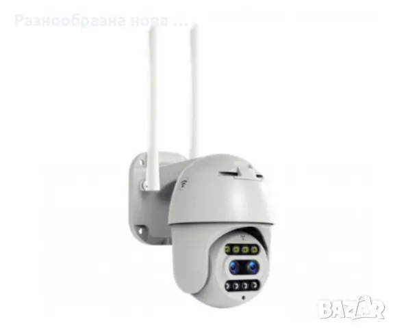 Двойна WiFi безжична IP камера 2MP FULL-HD1080P с цветно нощно виждане, снимка 1 - Други - 48912650